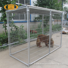 Kennel de chien extérieur en métal empilable de 10 pieds personnalisés